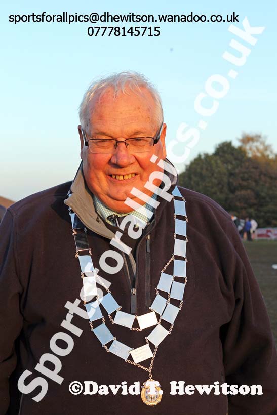 President Bill McGuirk, of the English Cross Country Association at the National Cross Country Relays, Berry Park, Mansfield. Photo: David T. Hewitson/Sports for All Pics